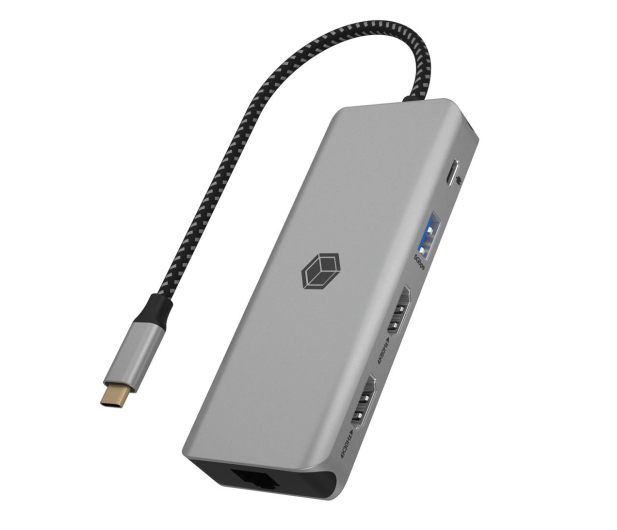 ICY BOX USB-C 9w1 PD 100W Czytnik SD IB-DK4012-CPD - 1275287 - zdjęcie